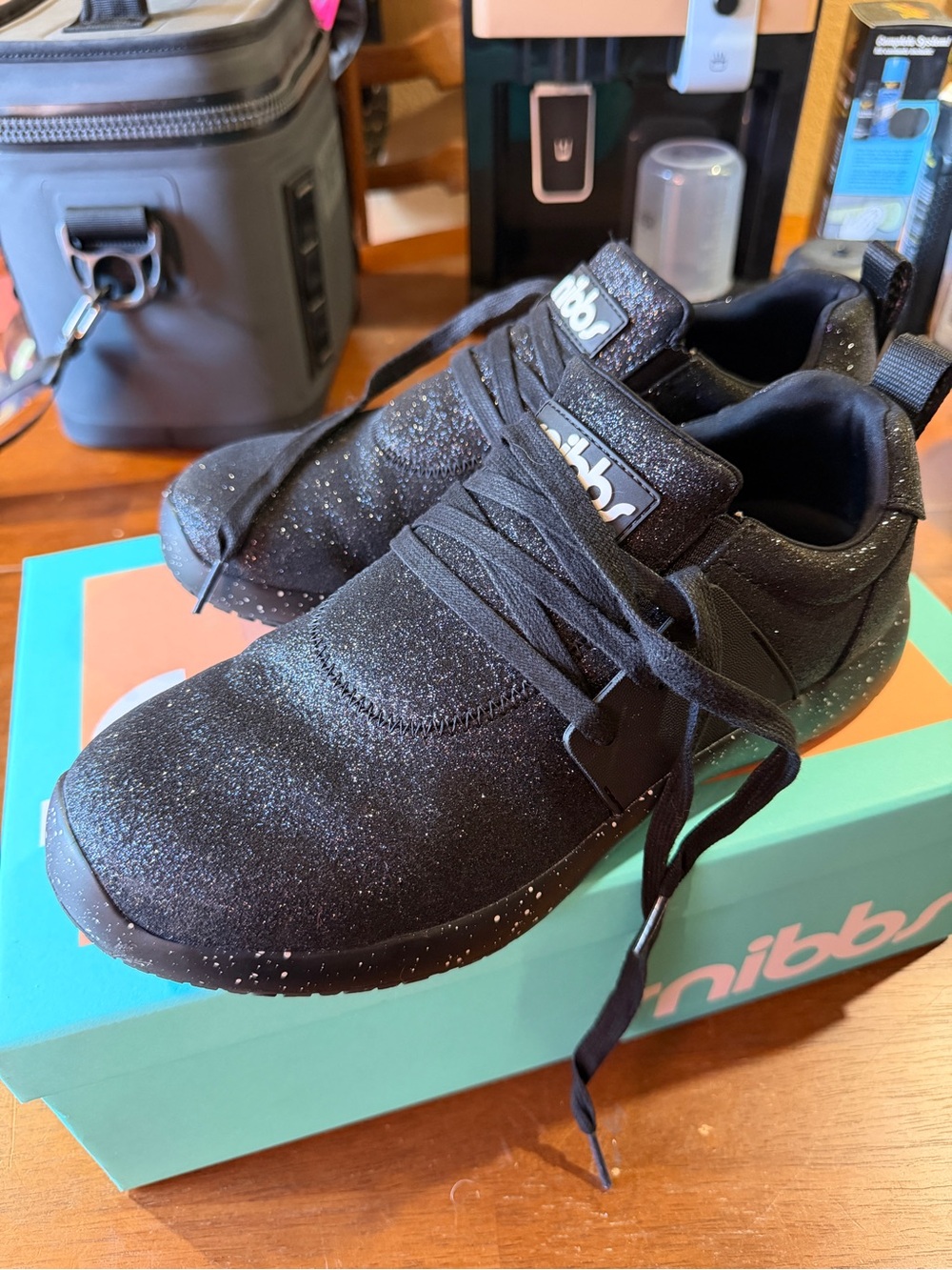 Black Glitter Women’s Nonslip Snibbs